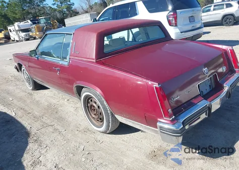 1984 Cadillac Eldorado из США, поврежденный, VIN 1G6AL5789EE608519